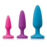 Kit 3 Plugs Anales Silicona Colours Pleasures