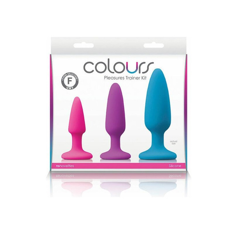 Kit 3 Plugs Anales Silicona Colours Pleasures