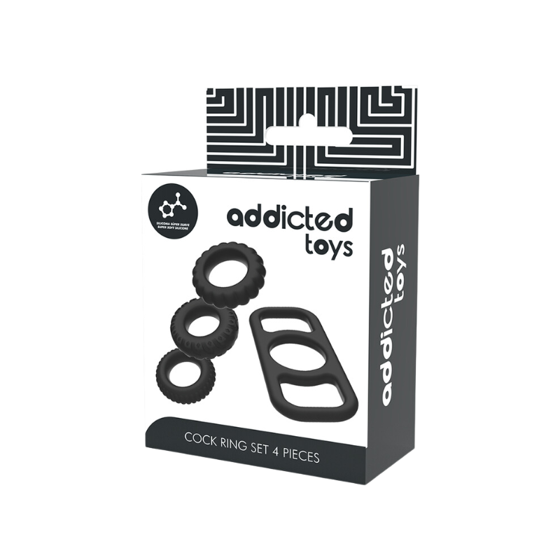 Kit 4 Anillos Addicted Toys