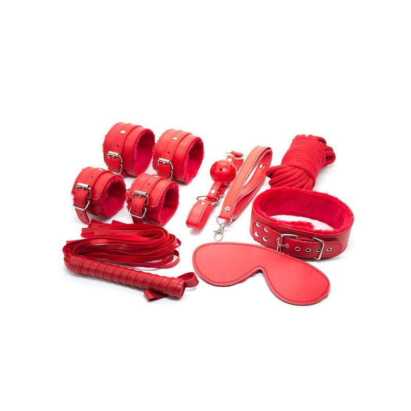Kit BDSM Secret Play 8 Piezas Rojo Love Play & Enjoy