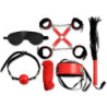 Kit BDSM Secret Play 8 Piezas Rojo Y Negro Love Play & Enjoy