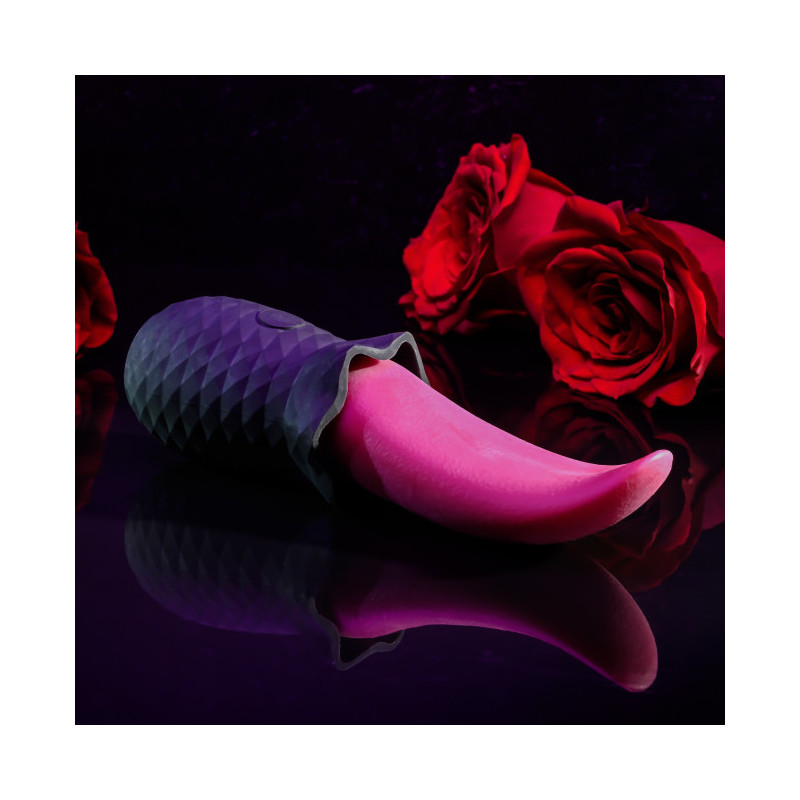 Estimulador Recargable Tongue Teaser Lengua Vibradora con Movimiento