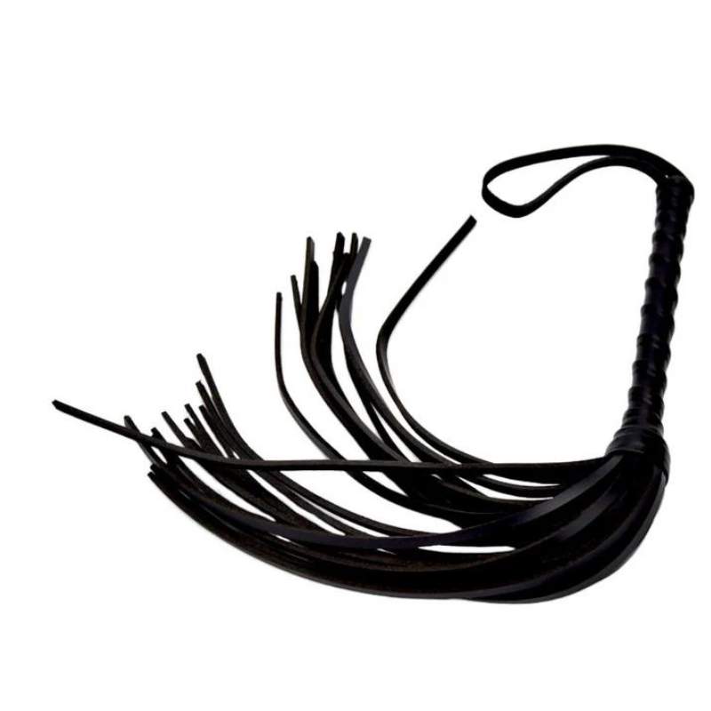 Látigo De Cuero Negro Bound