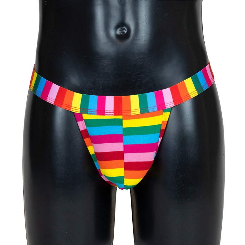 Lencería Tanga Masculino Rainbow
