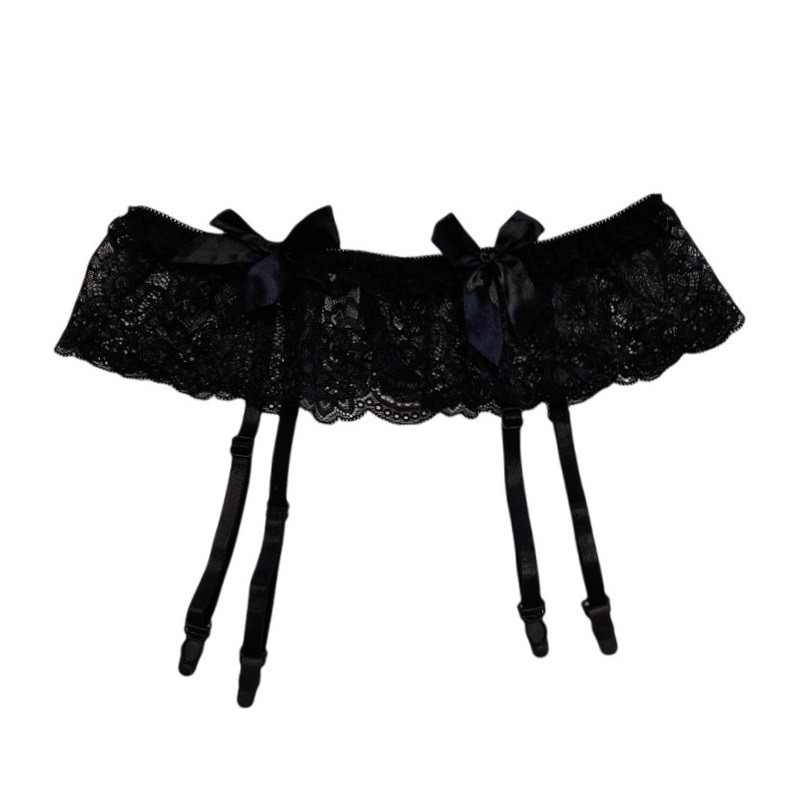 Liguero De Encaje Con Lazos