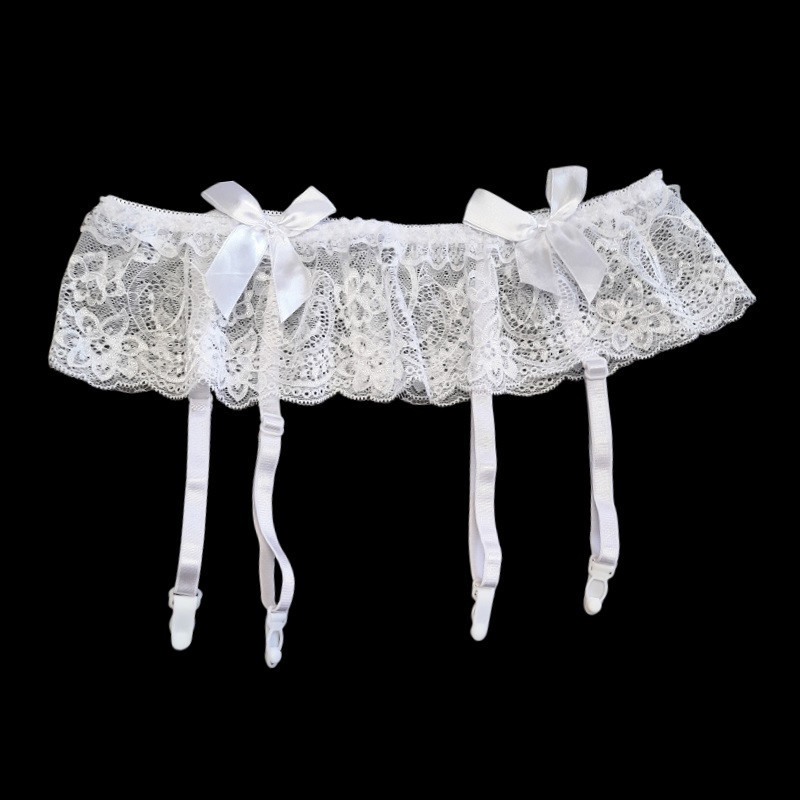 Liguero De Encaje Con Lazos