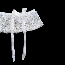 Liguero De Encaje Con Lazos