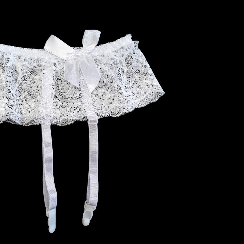 Liguero De Encaje Con Lazos