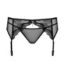 Liguero Obsessive Negro Con Tanga Charms
