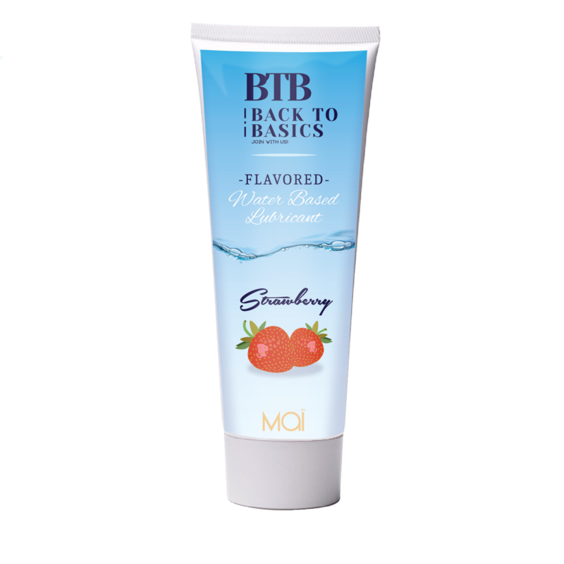 Lubricante De Base Acuosa Sabor Fresa BTB 75 ml