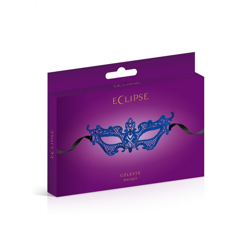 Máscara Eclipse Celeste Encaje Azul