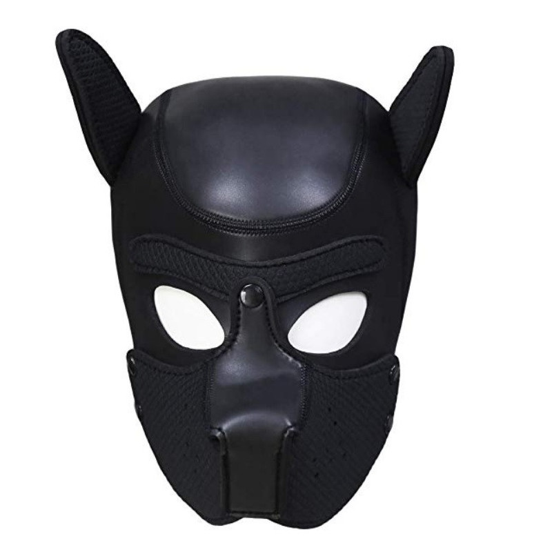 Máscara Perro Neopreno Hocico Extraible Darkness M