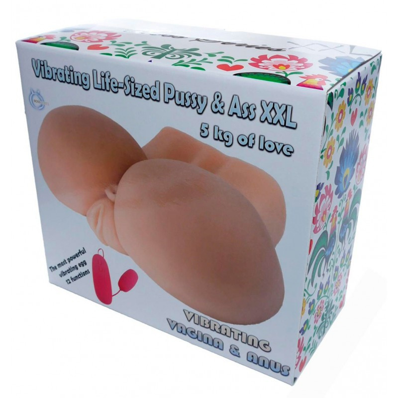 Masturbador realístico 3D Vagina Y Culo Con Vibración XXL Masturbador realístico 3D Vagina Y Culo Con Vibración XXL