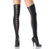 Medias Leg Avenue Negro Lisas 6289 Entrelazado