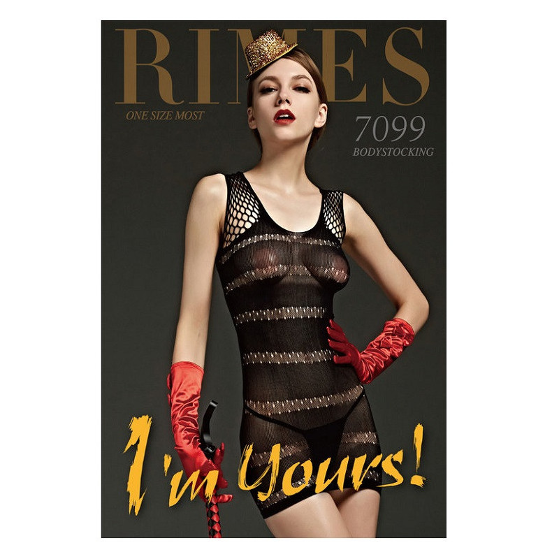 Mini Vestido De Rimes Negro 7099