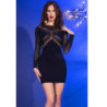 Mini Vestido Negro Chilirose  CR-4682