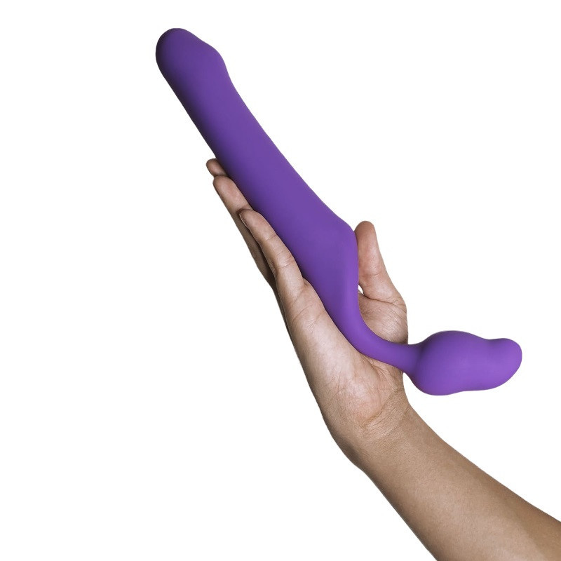 Strapless Arnés Femenino Dildo Doble Adrien Lastic Strapless Bendable Queens L