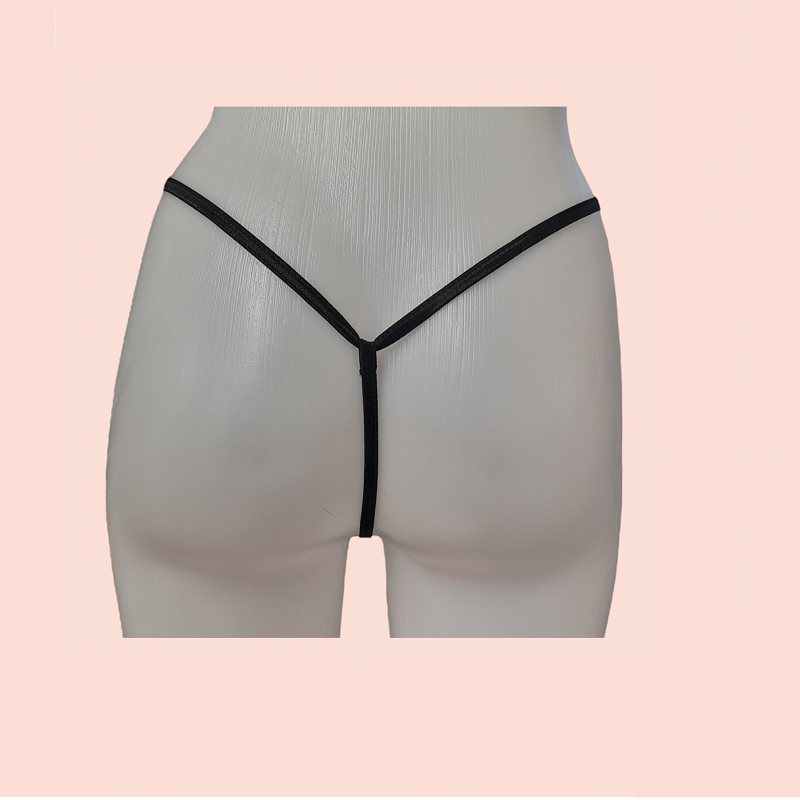 Mini Vestido y Tanga Cut Out Negro XS