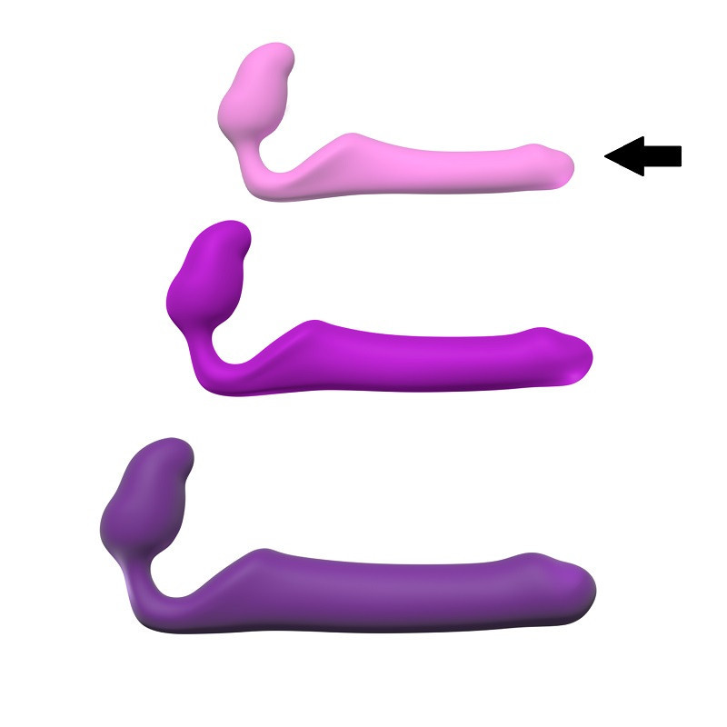 Strapless Arnés Femenino Dildo Doble Adrien Lastic Strapless Bendable Queens S