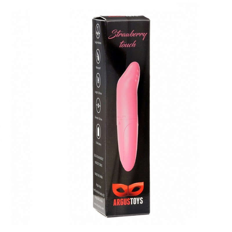 Mini Vibrador De Pilas Argus Toys Strawberry Touch Rosa