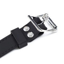 Mordaza Dildo Silicona Negro BDSM Line