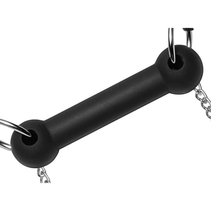 Mordaza Silicona Cilindro Con Pinzas Para Los Pezones Equine Bit Gag Nipple Clamps Mordaza Silicona Cilindro Con Pinzas Para Los Pezones Equine Bit Gag Nipple Clamps