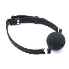 mordaza Transpirable Silicona Negra Fetish Addict M