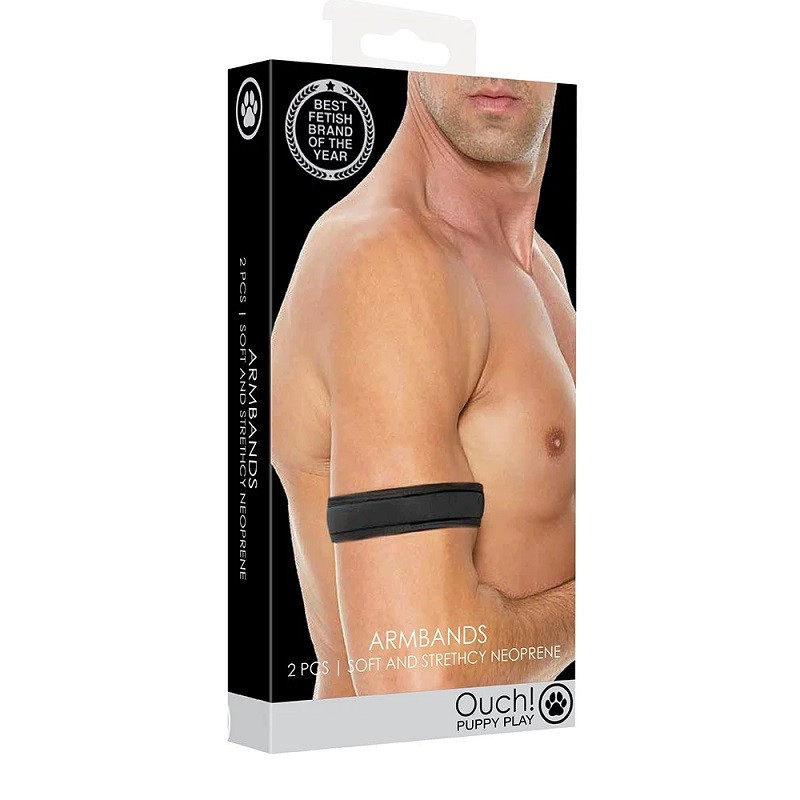 Pack 2 Bandas Brazo Ouch Neopreno Negro