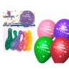 Pack 6 Globos Muchas Felicidades Colores
