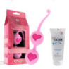 Pack Love Balls Silicone Desi Pink Feelztoys + 1 Bote de Lubricante Just Glide Neutro